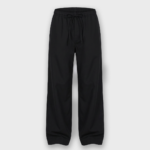 Pantalón de rayas con cordón en popelina
