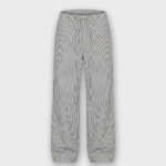 Pantalón de rayas con cordón en popelina