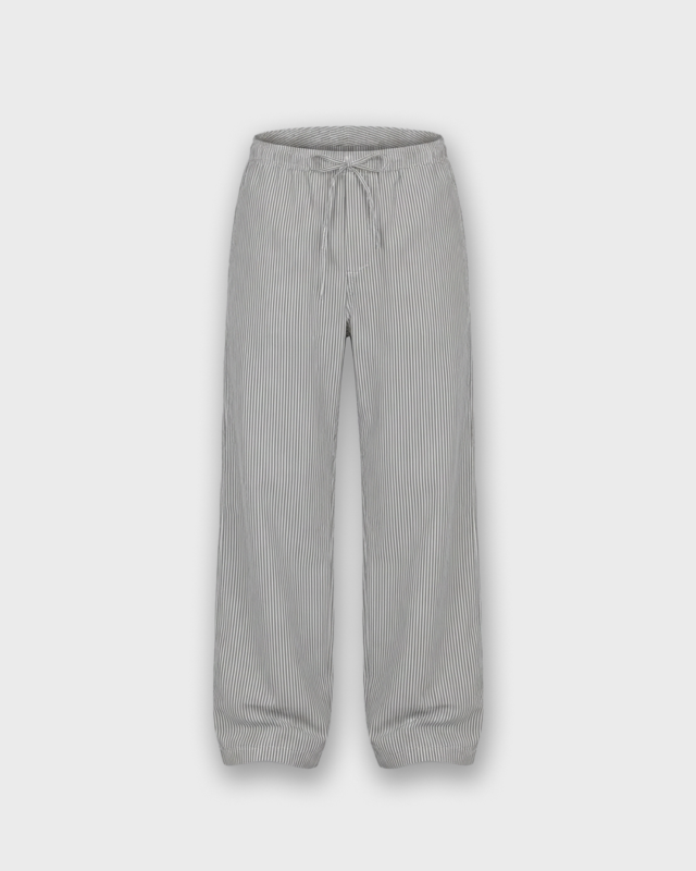 Pantalón de rayas con cordón en popelina