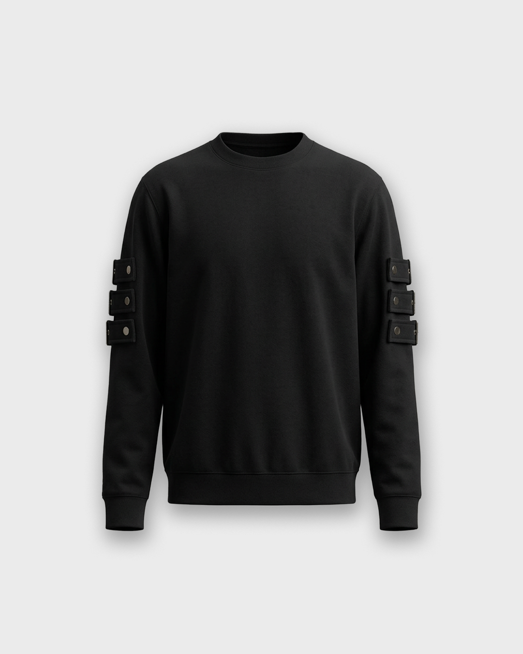 Sudadera estructurada negra Clavo